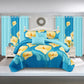 9 Piece Bed in a Bag Set Calla Lily Floral Bedspread Curtains Cal King Size