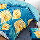 9 Piece Bed in a Bag Set Calla Lily Floral Bedspread Curtains Cal King Size