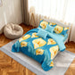 9 Piece Bed in a Bag Set Calla Lily Floral Bedspread Curtains Cal King Size