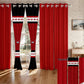 9 Piece Bed in a Bag Set Red White Boho Bedspread Curtains Queen King Cal