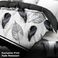 9 Piece Bed in a Bag Set Black White Feather Bedspread Curtains King Cal King