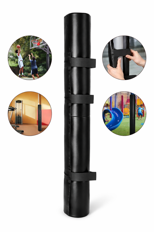 Basketball Pole Pad, 71 inch Tall and 1.2 inch Thick Heavy Duty Wrap Around Pole Padding, Fits 2-6.3 Round & 4.5x4.5 inch Square Pole, All-weather Waterproof Protective Pad for Basement Garage