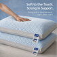 Cooling Bed Pillows Set of 2 Ice Silk Soft Breathable for Hot Side Back Sleepers