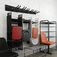 Heavy Duty Garage Wall Storage Rack 450 lbs 9 Pc Tool Hooks & Rails Organizer