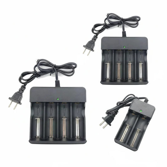 Smart Li‑ion Lithium Battery Charger 3.7V 2/4/6 Slot Universal For 16340 14500 26650 RCR123