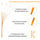 36 Inch Reflective Driveway Markers Orange Fiberglass Snow Stakes 12 25 50 Pack