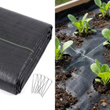 6ft x 16ft Heavy Duty Landscape Weed Barrier PP Woven Garden Mat Fabric Cover