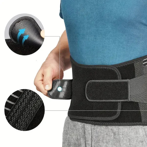 Adjustable Lower Back Brace Lumbar Support Waist Belt Men Women L XL Work Sport