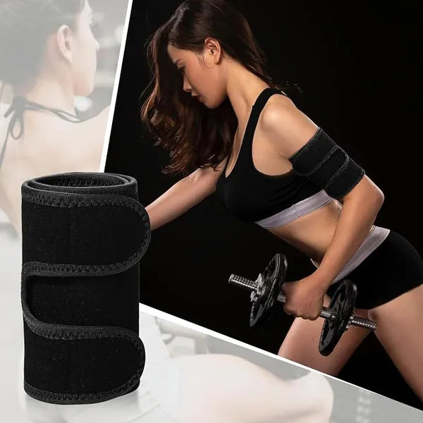 2 Pack Adjustable Upper Arm Wrap Shaper Bands 3 Strap Workout Men Women