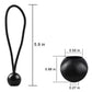 6 Inch Ball Bungee Cords 12 Pack Black Tarp Tie Downs Canopy Shade Cloth Ties