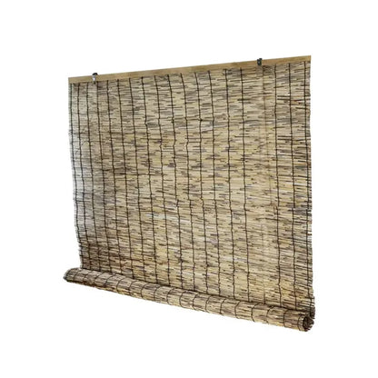 Natural Bamboo Reed Roll Up Blind Window Shade Light Filtering Patio Sun Cover