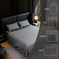 Full Size Bed Sheets 4 Piece Grey Brushed Microfiber Deep Pocket Sheet Set