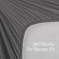 Full Size Bed Sheets 4 Piece Grey Brushed Microfiber Deep Pocket Sheet Set