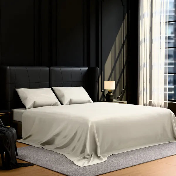 Full Size Sheet Set 4PC White Brushed Microfiber Deep Pocket Soft Bed Sheets