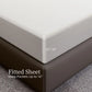 Full Size Sheet Set 4PC White Brushed Microfiber Deep Pocket Soft Bed Sheets