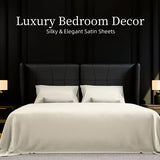 Full Size Sheet Set 4PC White Brushed Microfiber Deep Pocket Soft Bed Sheets