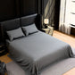 King Sheet Set 4PC Grey Brushed Microfiber Deep Pocket Soft Wrinkle Resistant