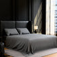 King Sheet Set 4PC Grey Brushed Microfiber Deep Pocket Soft Wrinkle Resistant
