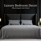 King Sheet Set 4PC Grey Brushed Microfiber Deep Pocket Soft Wrinkle Resistant