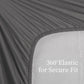 King Sheet Set 4PC Grey Brushed Microfiber Deep Pocket Soft Wrinkle Resistant
