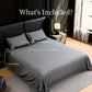 King Sheet Set 4PC Grey Brushed Microfiber Deep Pocket Soft Wrinkle Resistant