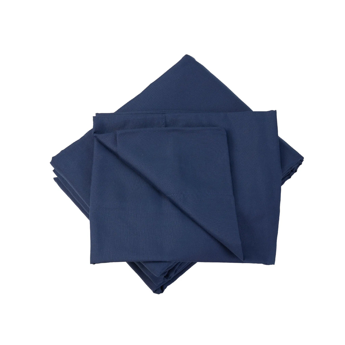 King Size Sheets 4PC Navy Blue Brushed Microfiber 14" Deep Pocket Bedding Set
