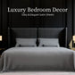 Queen Bed Sheet Set 4 Piece Gray Brushed Microfiber Soft Deep Pocket Bedding
