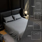 Queen Bed Sheet Set 4 Piece Gray Brushed Microfiber Soft Deep Pocket Bedding