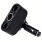 3 Way Car Cigarette Lighter Socket Splitter DC 12V Power Adapter Black