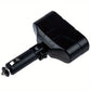 3 Way Car Cigarette Lighter Socket Splitter DC 12V Power Adapter Black