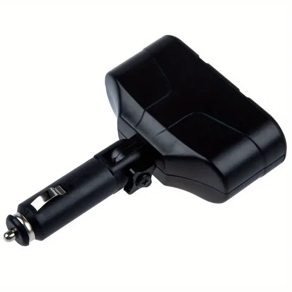 3 Way Car Cigarette Lighter Socket Splitter DC 12V Power Adapter Black