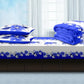 12 Piece Bed in a Bag Set Blue White Floral Duvet Cover Sheet Curtains Queen