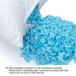 5 lbs Shredded Memory Foam Filling Pillow Stuffing Cushion Refill White Blue
