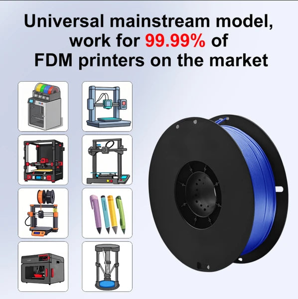 1.75mm PLA 3D Printer Filament 1KG Spool +/- 0.02mm Precision High Strength