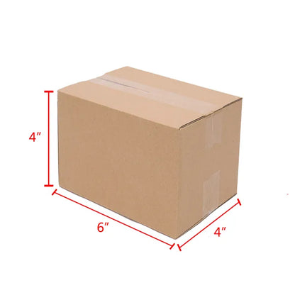 100 Pack 6x4x4 Shipping Boxes Corrugated Cardboard Mailing Box Bulk 6x4x4"