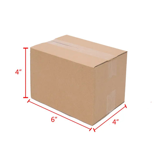 100 Pack 6x4x4 Shipping Boxes Corrugated Cardboard Mailing Box Bulk 6x4x4"