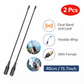 2Pcs Dual Band Antenna SMA‑Female for Baofeng UV‑82 UV‑5R Radio 144/430MHz 10W