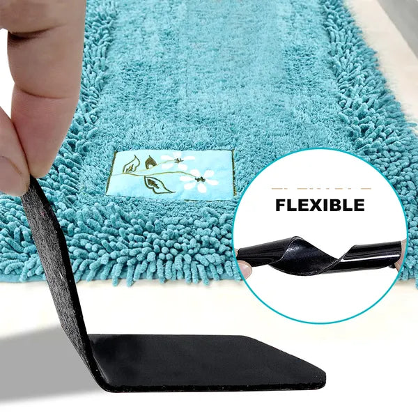 8PCS Rug Grippers Anti Slip Carpet Pads Reusable Adhesive Hardwood Tile Floors