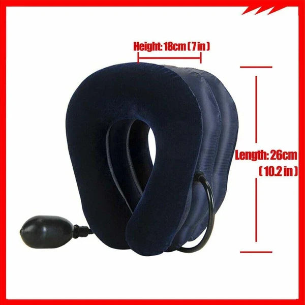 Inflatable Cervical Neck Traction Device Collar Support Stretcher Brace