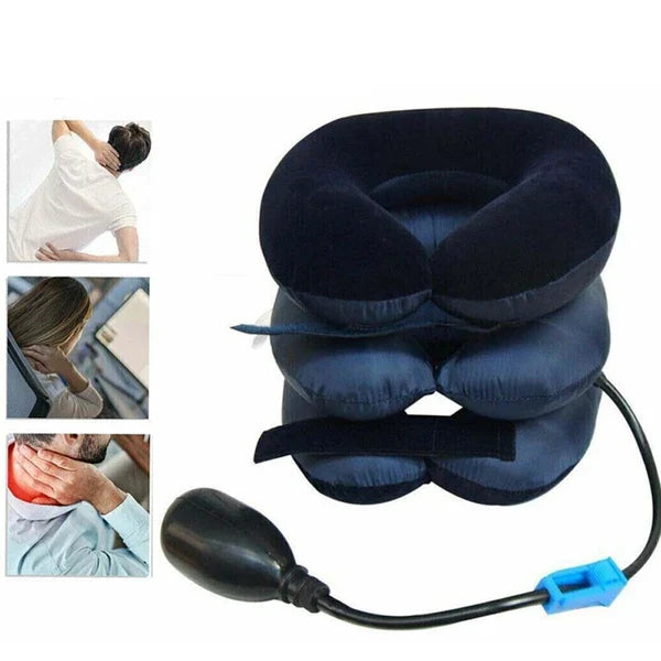 Inflatable Cervical Neck Traction Device Collar Support Stretcher Brace