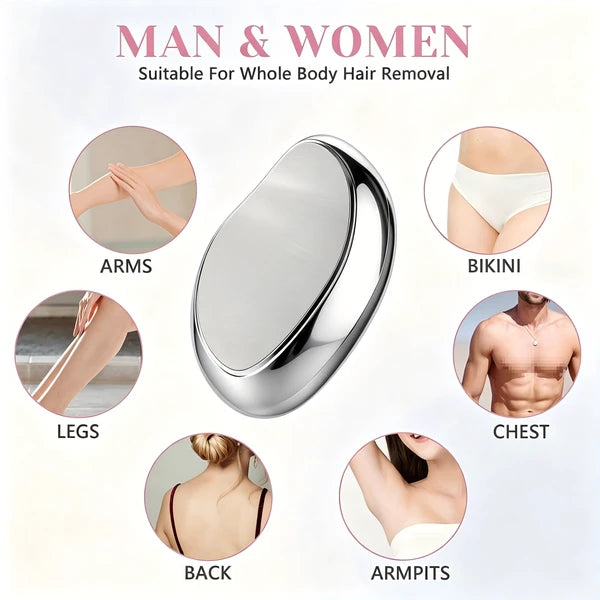 Crystal Hair Eraser Reusable Glass Hair Remover Women Men Arms Legs Body