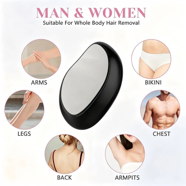 Crystal Hair Eraser Reusable Glass Hair Remover Women Men Arms Legs Body