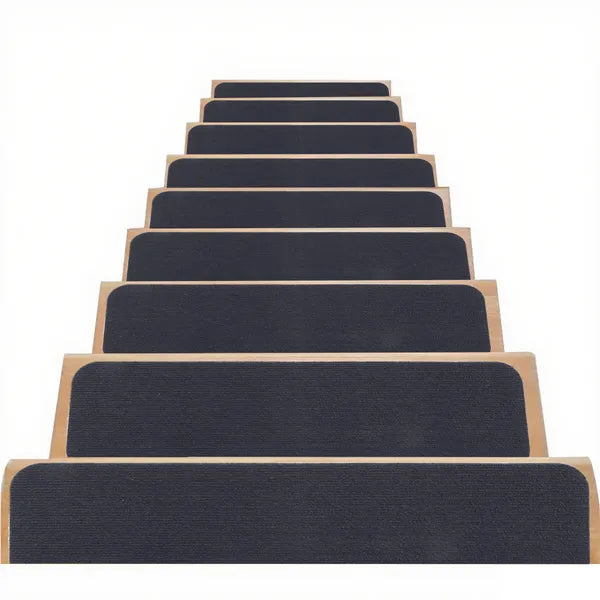 4 Pack Peel Stick Stair Treads 8x30 Non Slip Carpet Covers Wooden Steps Indoor