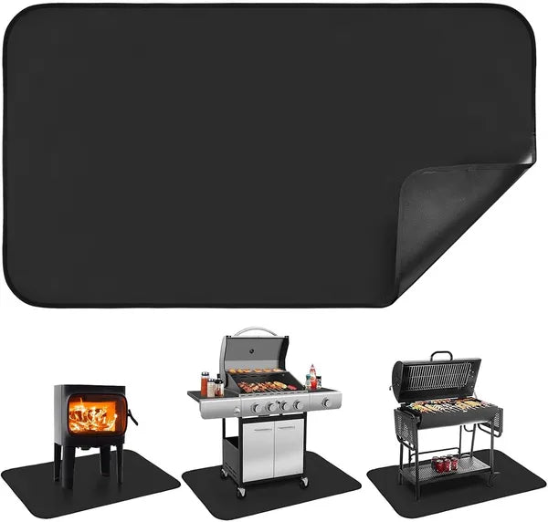 Grill Mat Deck Protector BBQ Fire Pit Patio Lawn Heat Resistant 39x23 65x48