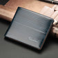 Mens Genuine Leather Trifold Wallet ID Window Credit Card Holder Bifold Purse