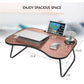 Portable Laptop Bed Desk Foldable Lap Table Cup Holder Sofa Couch Notebook Tray