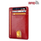 Mens Leather Slim Wallet RFID Blocking Credit Card Holder ID Money Pocket