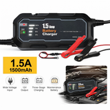 1500mAh Automatic Smart Battery Charger and Maintainer 12V Portable Car Trickle