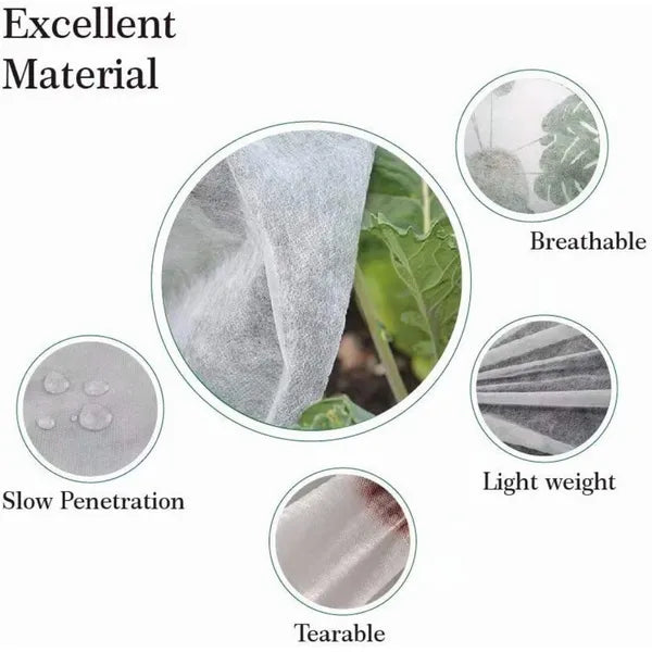 Garden Frost Cloth Floating Row Cover Plant Freeze Protection Blanket Winter Roll
