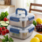 Stainless Steel Food Containers 2-10PCS Airtight Leakproof Meal Prep Lunch Box